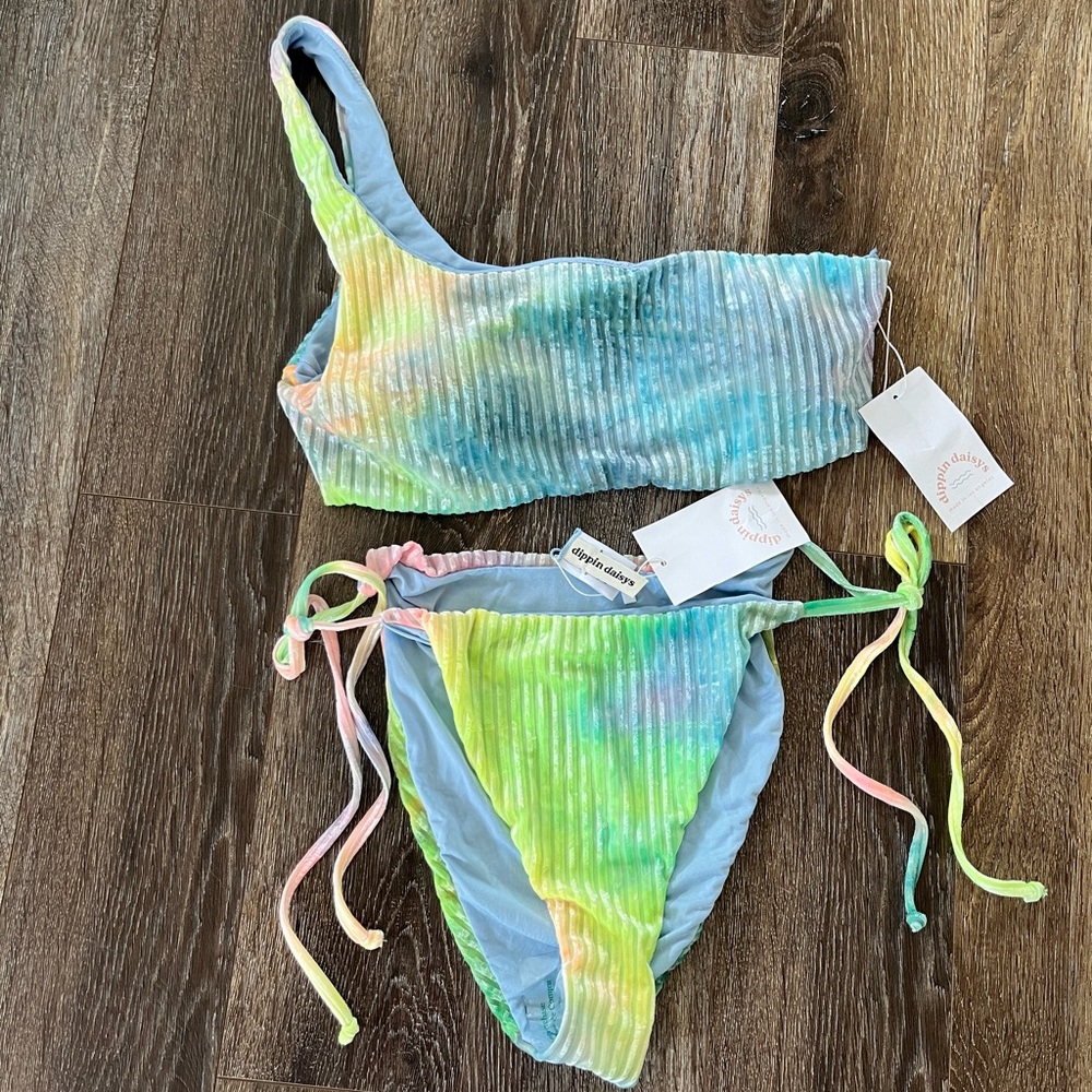 Dippin' Daisy's Multicolor Ribbed Bikini